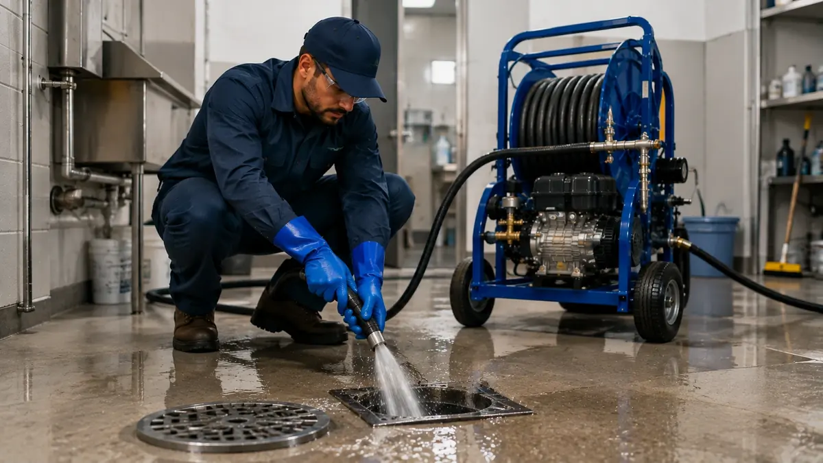 Floor Drain Hydro Jet Cleaning in Forest Falls