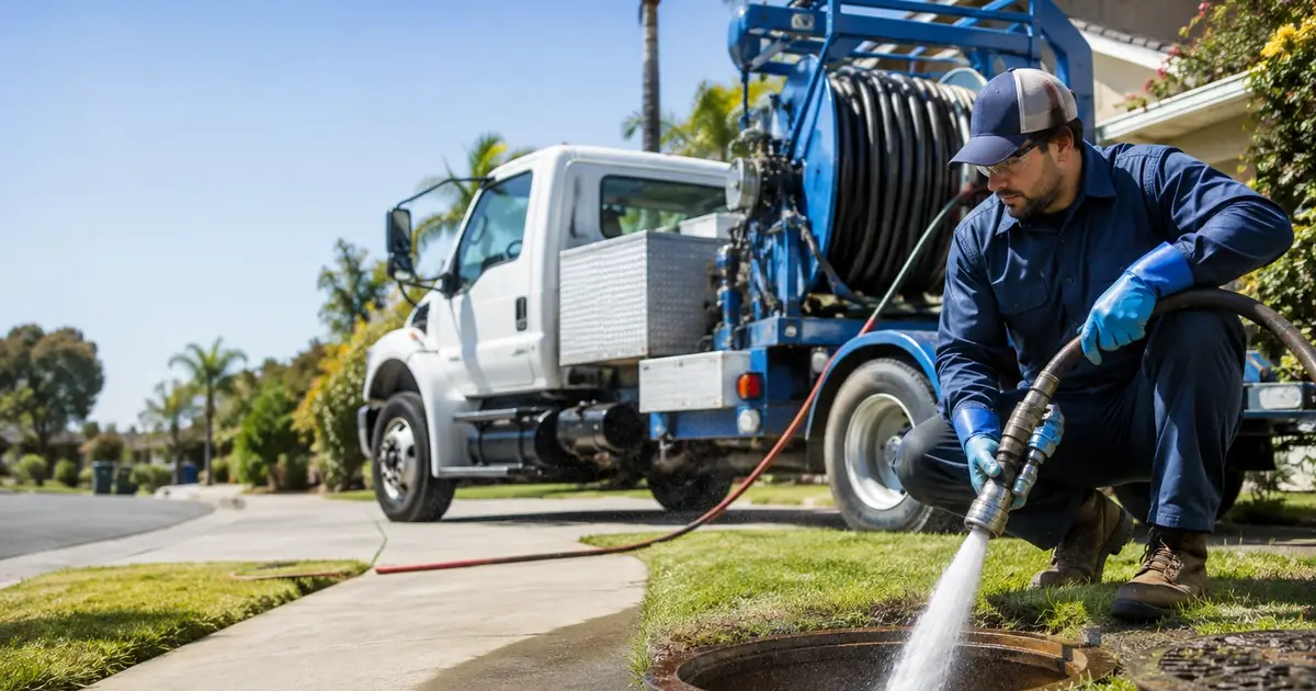 Hydro jet sewer cleaning Forest Falls