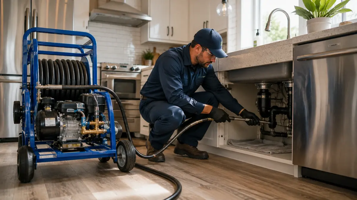 Kitchen Drain Hydro Jetting in Forest Falls