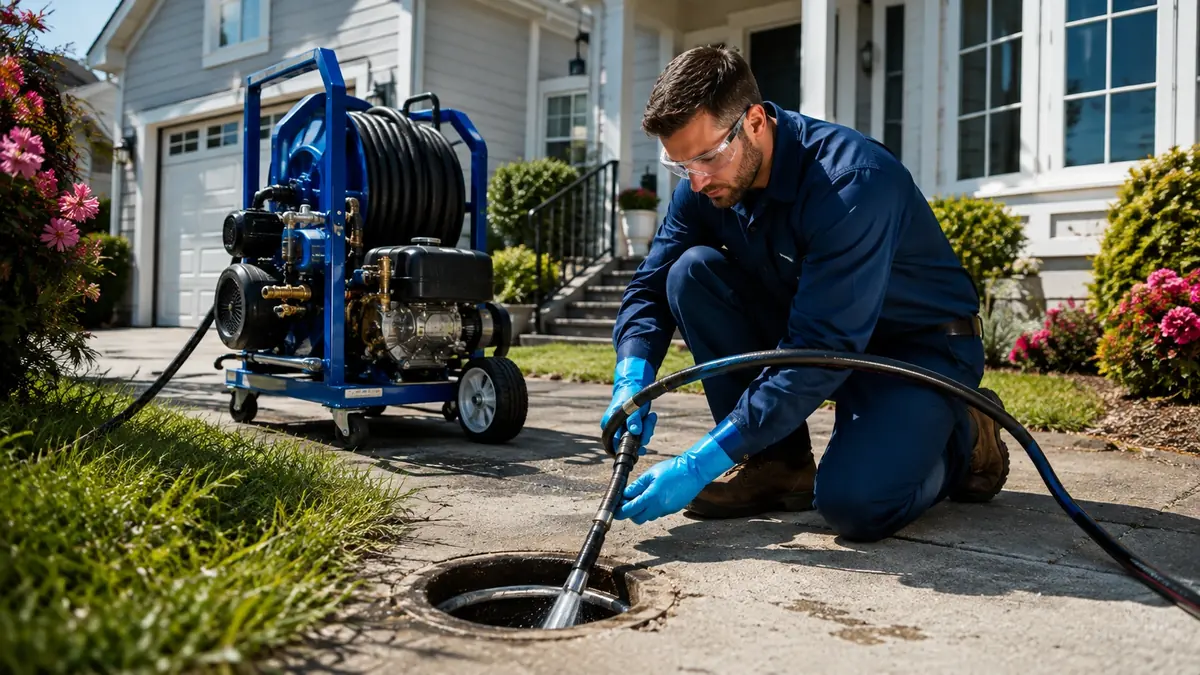 Residential Hydro Jet Drain Cleaning in Forest Falls