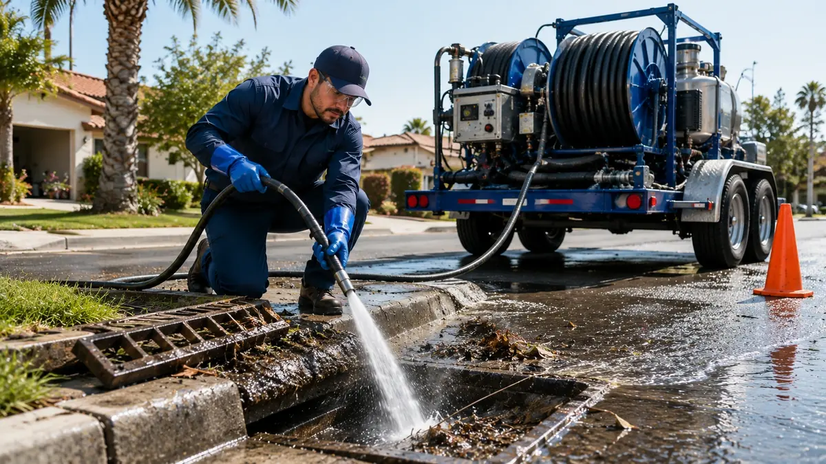 Storm Drain Hydro Jet Cleaning in Forest Falls